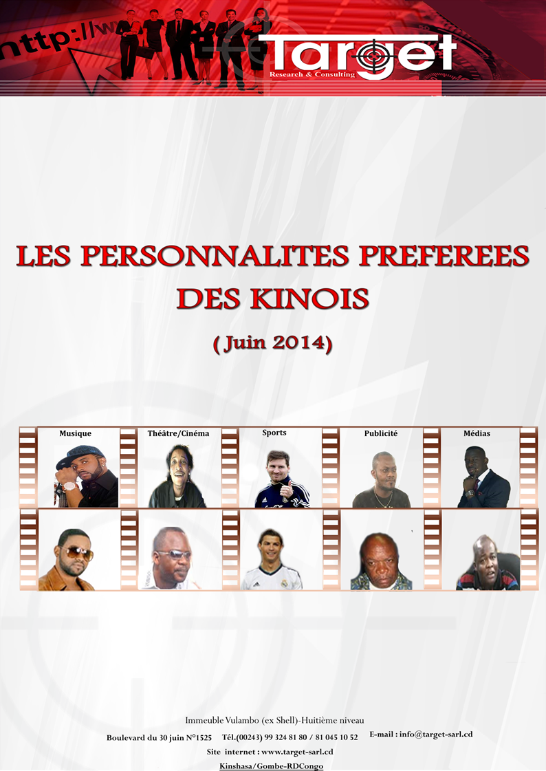 The favorite personalities of Kinois 2014